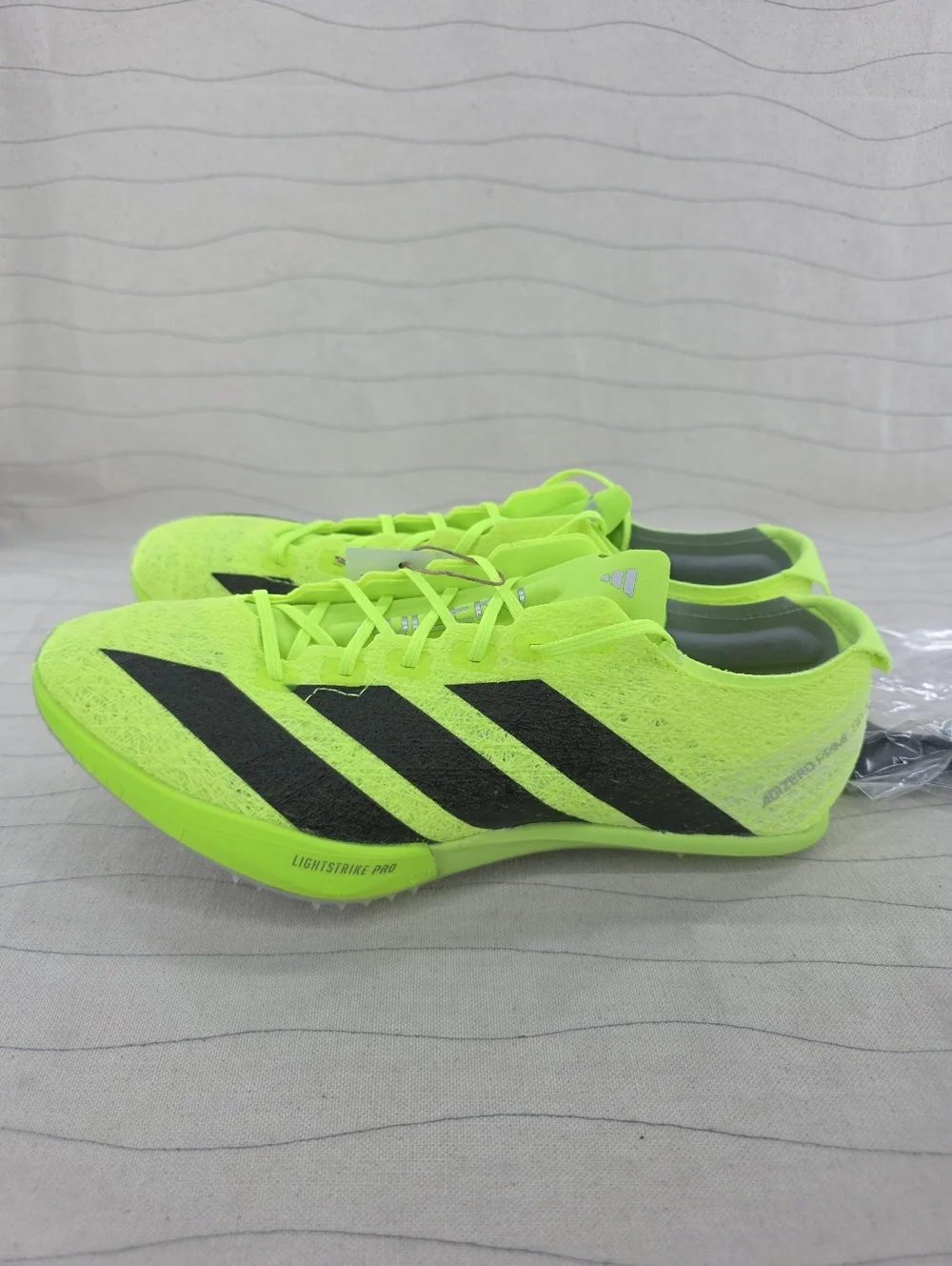 Adidas Mens Adizero Prime SP 3 Strung Lucid Lemon Track Cleats IH5800 Sz 7.5 NEW